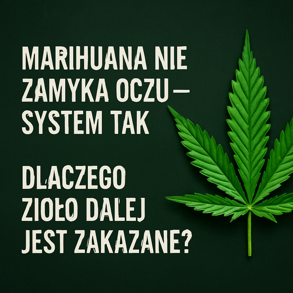 „Marihuana nie zamyka oczu – system tak. Dlaczego zioło dalej jest zakazane?”